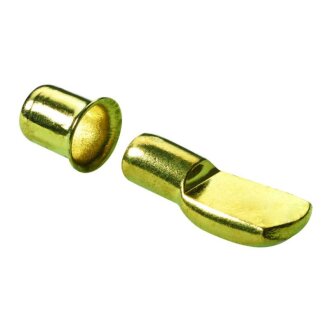 HETTICH Löffelbodenträger mit Hülse, 8mm, vermessingt, 20 Stück