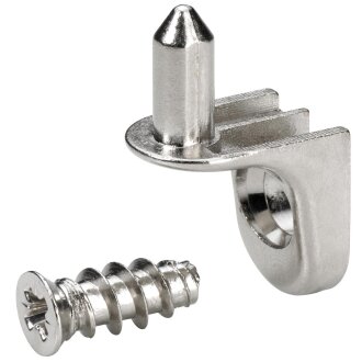 Hettich Bodenträger sekura7, vernickelt, 5mm, 16 Stück