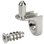 Hettich Bodenträger sekura7, vernickelt, 5mm, 16...