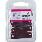 Hettich Magnetschnäpper 4 kg inkl. Schrauben, braun, 2 Stück