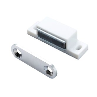 Hettich Magnetschnäpper 5 kg inkl. Schrauben, weiß, 4 Stück