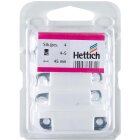 Hettich Magnetschnäpper 5 kg inkl. Schrauben, weiß, 4 Stück