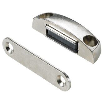 HETTICH Magnetschnäpper 4 kg, Gehäuse vernickelt, 2 Stück