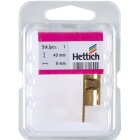 Hettich Kugelschnäpper, 9 x 49 mm, Messing matt