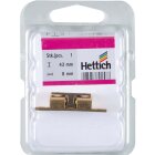 Hettich Kugelschnäpper inkl. Schrauben, 8 x 43 mm, Messing matt