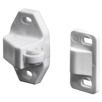 Rollschnäpper 19 x 35 x 27mm Kunststoff weiß
