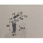 Kistenverschluss 18 x 60 mm verzinkt inkl. Schrauben