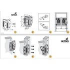 Pendeltürbeschlag 63mm vermessingt  2 Stück