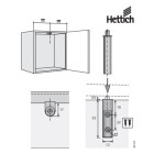HETTICH Anschlag-Türdämpfer zum Aufschrauben, 4 Stück
