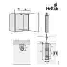 HETTICH Anschlag-Türdämpfer zum Aufschrauben, 4 Stück