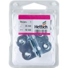 HETTICH Grendelriegel inkl. Schrauben, 33 x 35mm, verzinkt