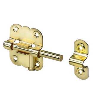 HETTICH Grendelriegel inkl. Schrauben, 33 x 35 mm, vermessingt