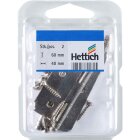 Hettich Zierscharnier, 60 x 40 mm, vernickelt, 2 Stück