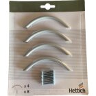 HETTICH Möbelgriffef, Alu-finish, BA96, 4 Stück