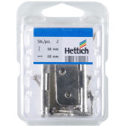 Zierscharnier 50 x 40mm vernickelt  2 Stück
