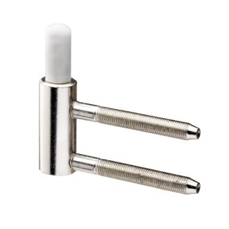 Hettich Rahmenunterteil wartungsfrei, Ø 15 x 65 mm, Stahl verzinkt, 2 Stück