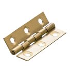 Hettich Scharnier, 51 x 25 mm, Messing matt, 2 Stück