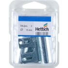Hettich Rahmenunterteil für Stahlzarge, 10/15mm, verzinkt, 2 Stück