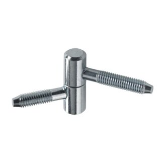 HETTICH Einbohrband für Möbeltüren und Holzzargen, 13 x 39mm, verzinkt, 2 Stück