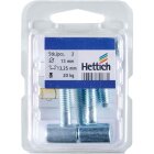 HETTICH Einbohrband für Möbeltüren und Holzzargen, 13 x 39mm, verzinkt, 2 Stück