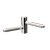 HETTICH Einbohrband für Holzzarge, 28 x Ø 8mm, vernickelt, 2 Stück