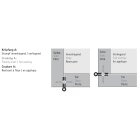 Hettich Möbelband links, 50 x 40 mm, vernickelt, 2 Stück