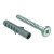 HETTICH Schraube 5,5 x 50mm mit 8mm Dübel 4 Stück