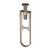 HETTICH Schrankrohrmittelträger für ovale Schrankrohre, Distanz 32mm, Ø 15/30mm, Zinkdruckguss vernickelt