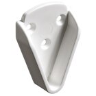 HETTICH Schrankrohrlager für runde und ovale Schrankrohre, Ø 25 mm, Kunststoff, weiß, 2 Stück