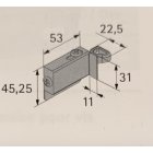 Schrankaufhänger 40kg vernickelt