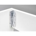 HETTICH Bettbeschlag zum Verbinden von Seiten- und Kopfteilen, 54 x 100 x 1,2 mm