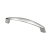 Hettich Möbelgriff, Metall, Edelstahl-Optik, BA 128 mm