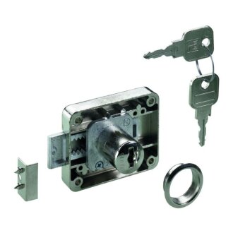 HETTICH Aufschraubschloss, 15-40mm, vernickelt