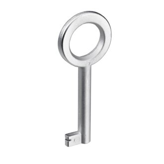 Hettich Buntbart-Schlüssel, 65 x 4 mm, Stahl vernickelt