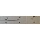 Hettich Buntbart-Schlüssel, 65 x 4 mm, Stahl vernickelt