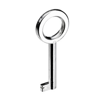HETTICH Buntbart-Schlüssel, 65 x 4 mm, Stahl, vernickelt