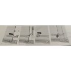 HETTICH Glastürschloss mit Zahnstange zum Klemmen, Zylinder Ø 21 mm, Glastürstärke 4 - 8mm