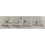 HETTICH Glastürschloss mit Zahnstange zum Klemmen, Zylinder Ø 21 mm, Glastürstärke 4 - 8mm