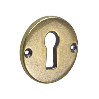 Schlüsselschild, Ø 30 x 2,5 mm, Stahl, brüniert