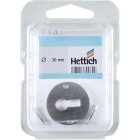 HETTICH Schlüsselschild, Ø 30 x 2,5 mm, Stahl, matt vernickelt