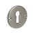 HETTICH Schlüsselschild, Ø 30 x 2,5 mm, Stahl, matt vernickelt