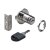 HETTICH Zylinder-Klappenschloss, Zylinder Ø 18mm, Flansch Ø 35mm, Türstärke 13 - 18mm