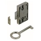 Hettich Aufschraubschloss 40mm vernickelt