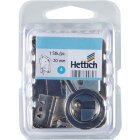 HETTICH Aufschraubschloss, Türstärke 13-30 mm, Stahl, vernickelt