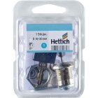 HETTICH Zylinderhebelschloss mit geradem Riegel, unterschiedlich schließend, Ø 19 mm