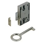 HETTICH Aufschraubschloss 15mm vernickelt mit...