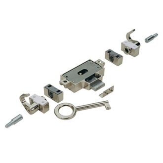 HETTICH Drehstangenschloss DIN links, 25mm, vernickelt