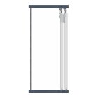 HETTICH Laufteil für TopLine 2 und 27, verzinkt, 25 kg, 2 Stück