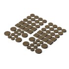 Hettich Filzgleiter-Set, selbstklebend, braun, 64 Stück