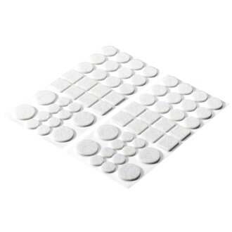 HETTICH Filzgleiter-Set, selbstklebend, weiß, 64 Stück